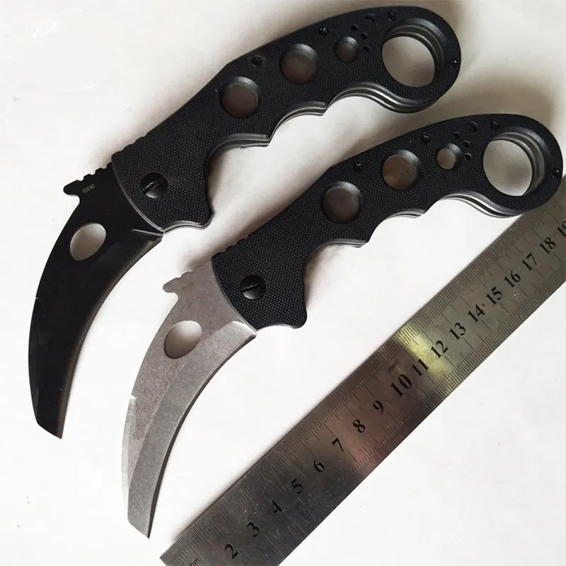 Хит 0961 складной нож Karambit 440 лезвие G10 Ручка Открытый тренировочный когти походные