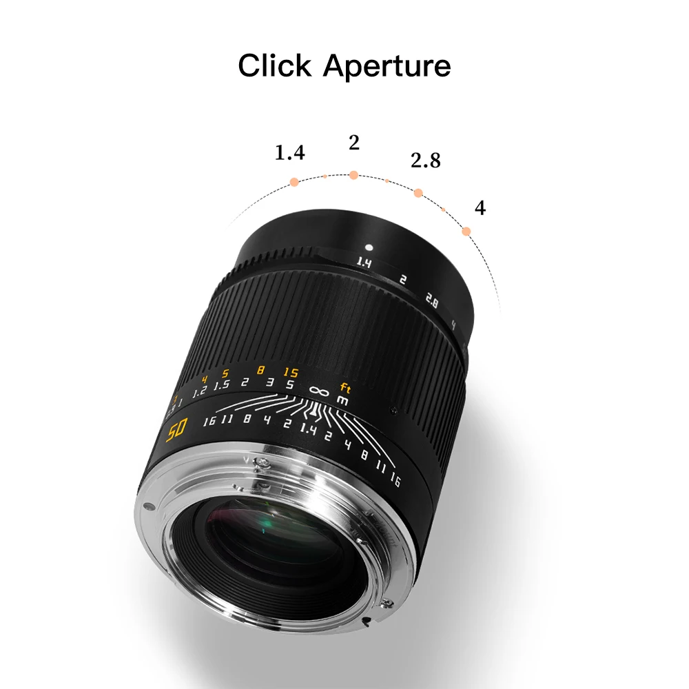 Объектив TTartisan 50 мм F1.4 ASPH полнокадровый объектив с большой диафрагмой для камер