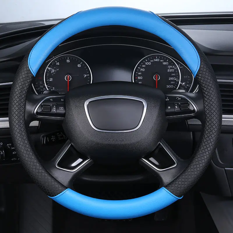 Автомобильный нескользящий кожаный чехол на руль 15 дюймов/38 см для Subaru Forester Ascent XV