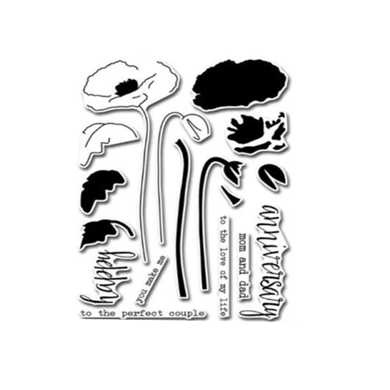 

NEW Transparent Stamp Bicycle Bull Cat Tree Leaf Flowers Clouds Clear Silicone Soft Seal Scrapbooking DIY Paper Handbook Stencil