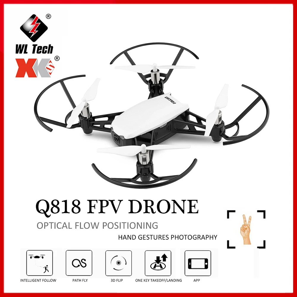 Квадрокоптер WLtoys XK Q818 с двойной камерой 720P Wi Fi FPV|Радиоуправляемые вертолеты| |