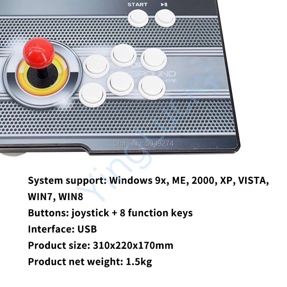 Бесплатная доставка Аркада контроллер USB джойстик консоль поддерживает ПК