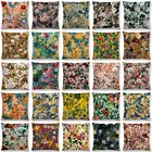 Чехол для подушки с двойным принтом, льняная наволочка с изображением природных цветов, Листьев, растительных тропических джунглей, украшение для дома и автомобиля, диванная подушка