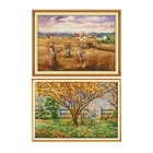 Набор для вышивки сделай сам осенние урожай и опавшие листья китайские рукоделие 11CT14CT наборы для вышивки крестиком с принтом на холсте наборы для вышивки