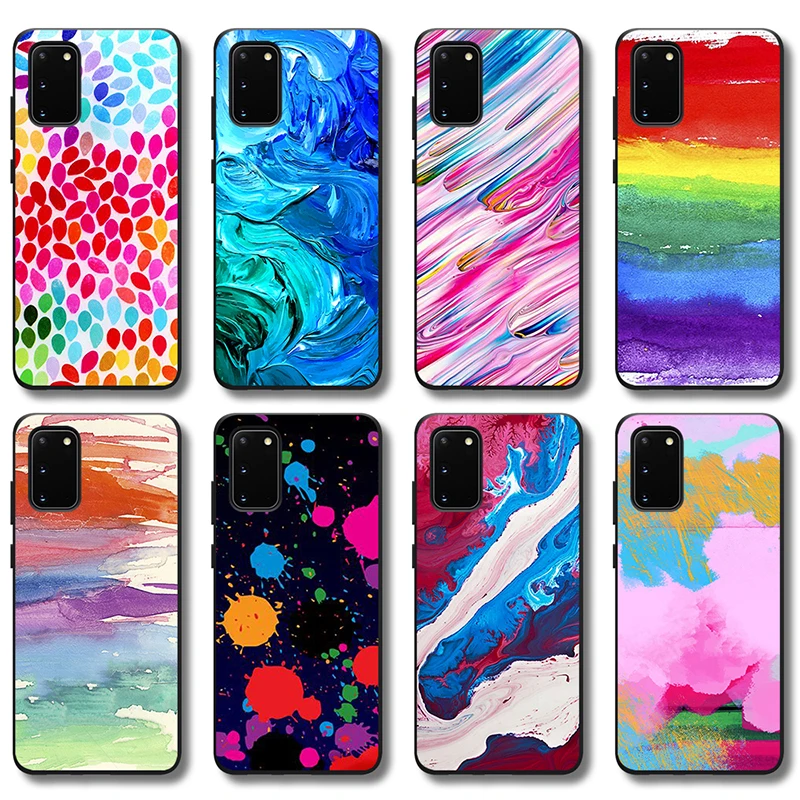 

Color Painting Case for Samsung Galaxy S21 A51 A50 A71 A52 A72 S20 A21S A12 A70 S10 S9 S8 S10e FE Note 20 10 Lite Plus Ultra TPU