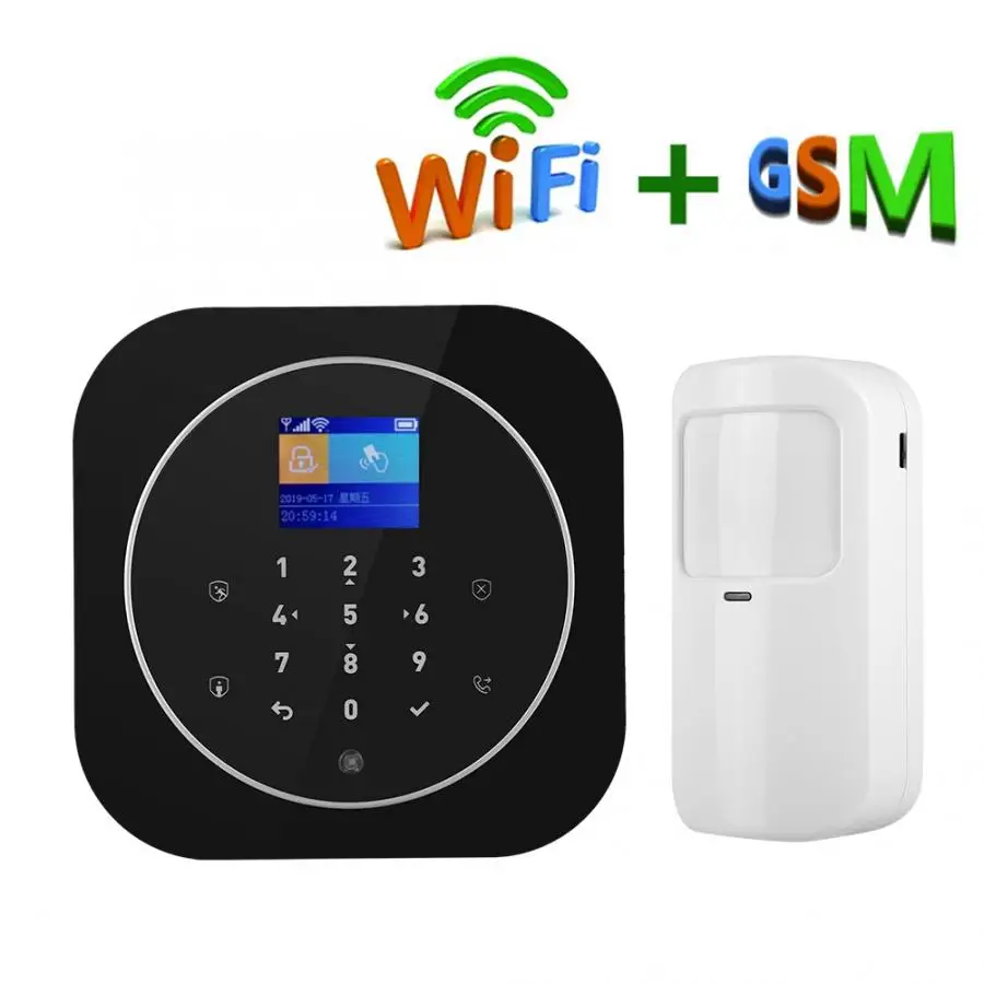 Комплекты систем сигнализации 100 дюйма TFT Wi Fi GSM беспроводная домашняя охранная