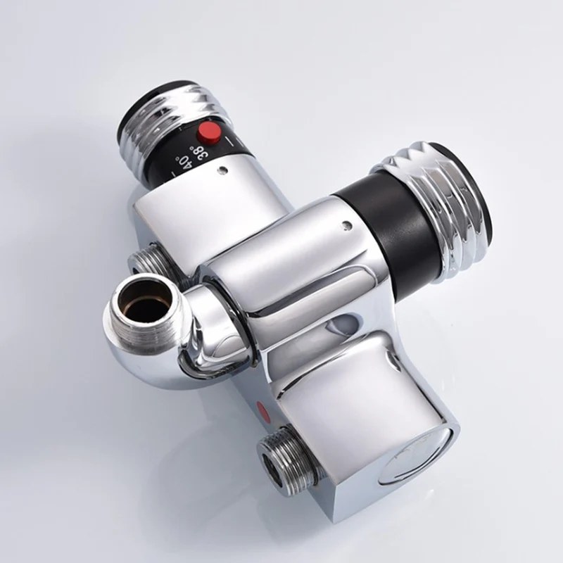 Настенный термостатический смеситель для душа ванной комнаты горячей и холодной