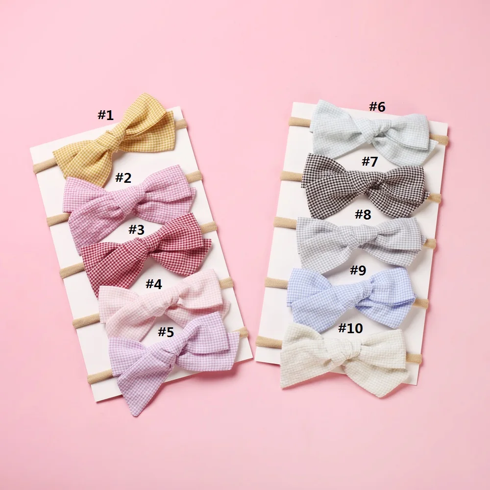 Повязка на голову в Корейском стиле с бантом для девочек тканевая повязка милый