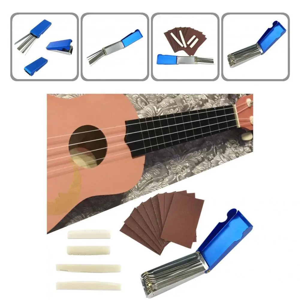 

Compact 1 Set High Quality Needle Files Circular Cross Section Set Convenient Guitar Polishing Set Maintain for Repair