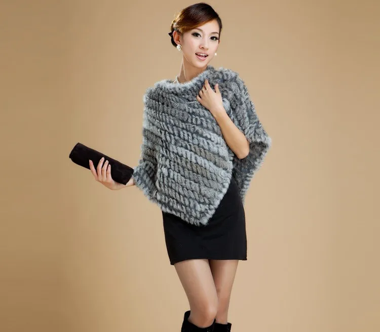 Бесплатная доставка Новинка шаль из натурального кроличьего меха шапочка e