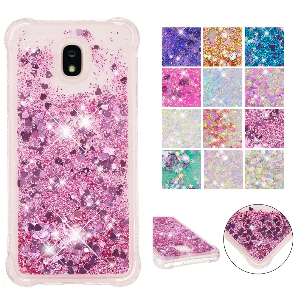 Для samsung Galaxy Wide3 J7 Star V уточнить мягкий силиконовый бампер чехол широкий 3 J737 SM-J737U с сияющими блестками милый чехол