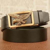 new luxury designer mens belt new hollow eagle automatic buckle belt mens casual genuine leather belt