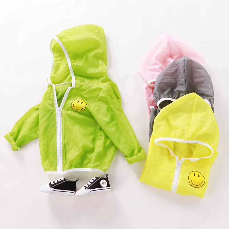 Летняя детская одежда с защитой от солнца рубашка рисунком для мальчиков и