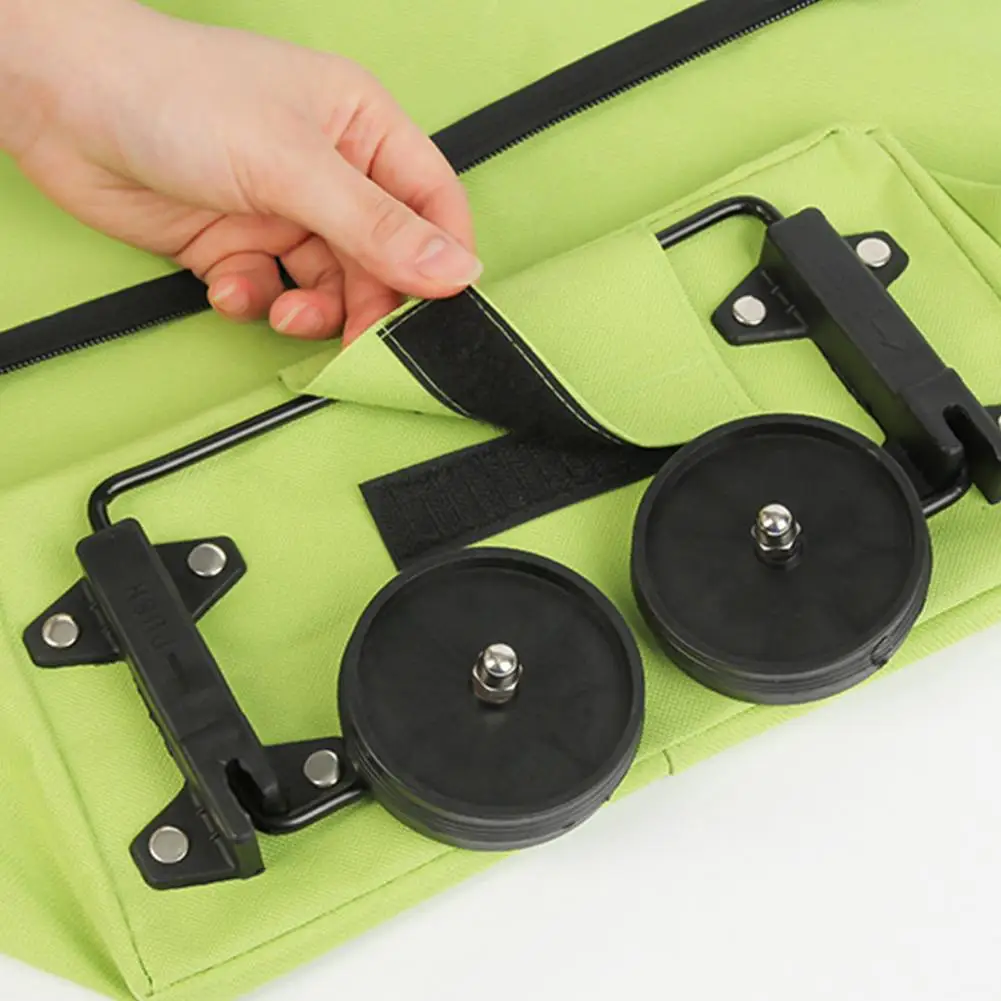 Сумка для покупок Экологичная складная тележка из ткани Оксфорд на колесиках