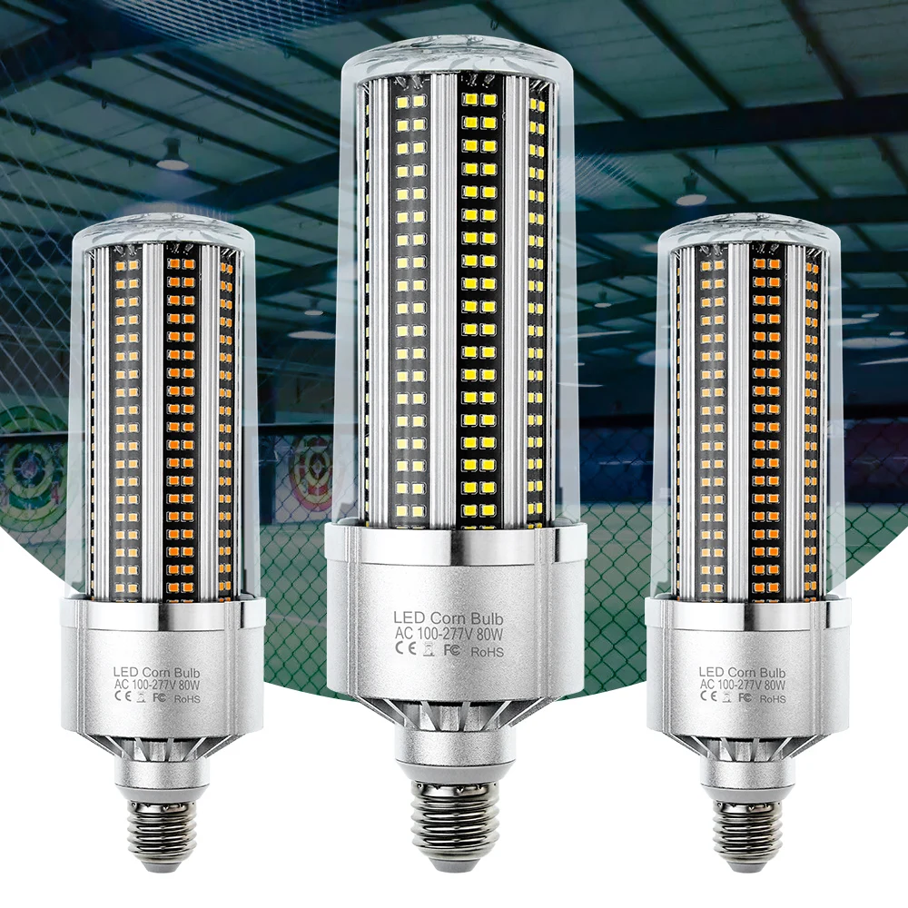 

LED Bulb 200W 150W 120W 100W 80W Lampada LED E27 110V Corn Bulb E39 Bombillas LED Lamp 220V E40 Factory Light Workshop Lighting