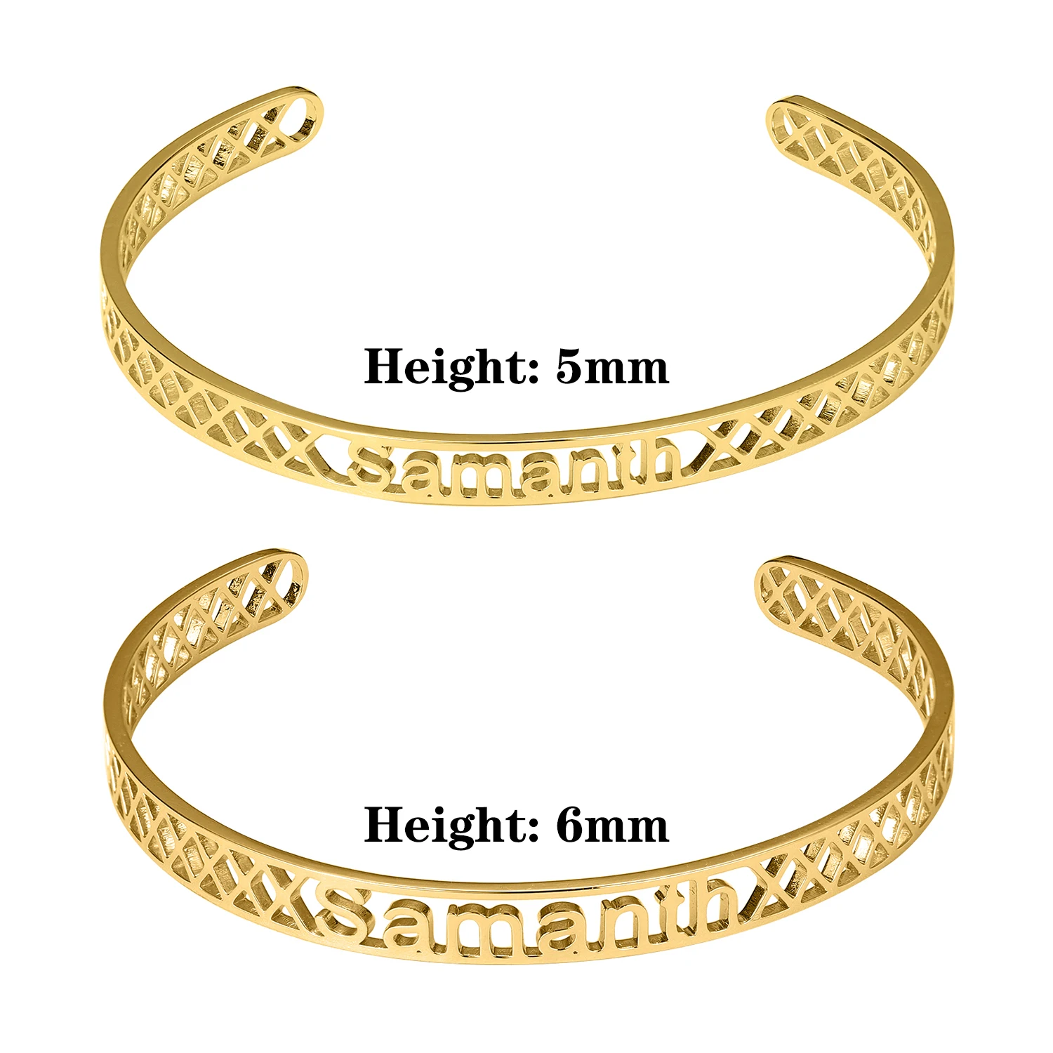 

925 SILVER Customized Nameplate Letter Name Bracelet Personalized Custom Cuff Bangle For Women Gold Jewelry Mother Day Gift