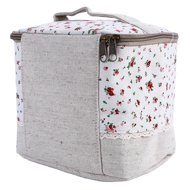 

Women's Blue Flower Storage Bag For Underwear Clothes Lingerie Bra Cloth Art Pouch Suitcase Case Travel Accessories