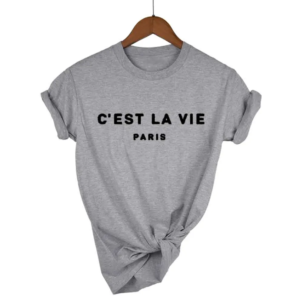 Футболка женская 2019 Лето Camiseta Mujer короткий рукав футболка топ рубашка Femme Париж
