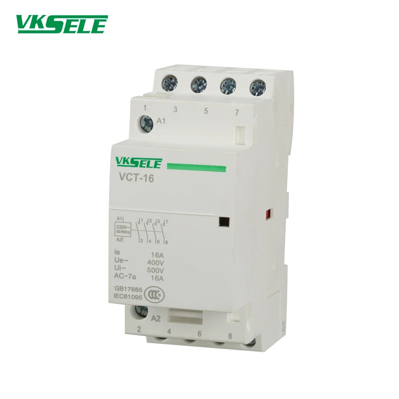 

Wiring Diagram BCH8/VCT 16A 4NO 2NO2NC 3NO1NC Electrical 4 Phase Building Contactor