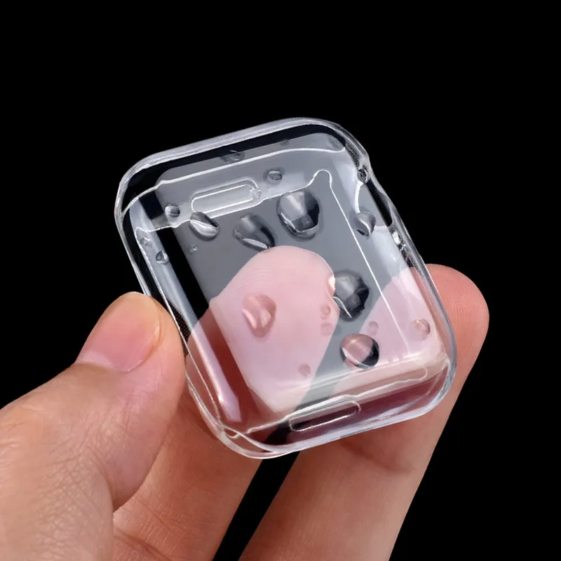 Защитный чехол для Apple Watch 5 4 3 2 1 40 мм 44 360 прозрачный из ТПУ с полным покрытием