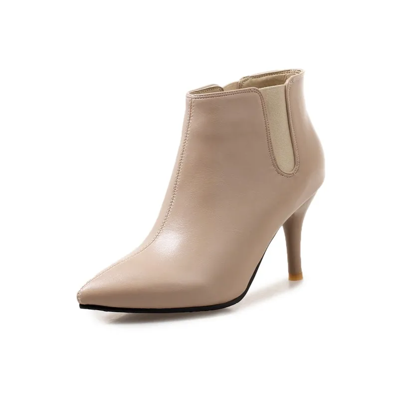 

Женские Эластичные ботильоны, ботинки больших размеров 9, 10, 11-17, зимняя обувь