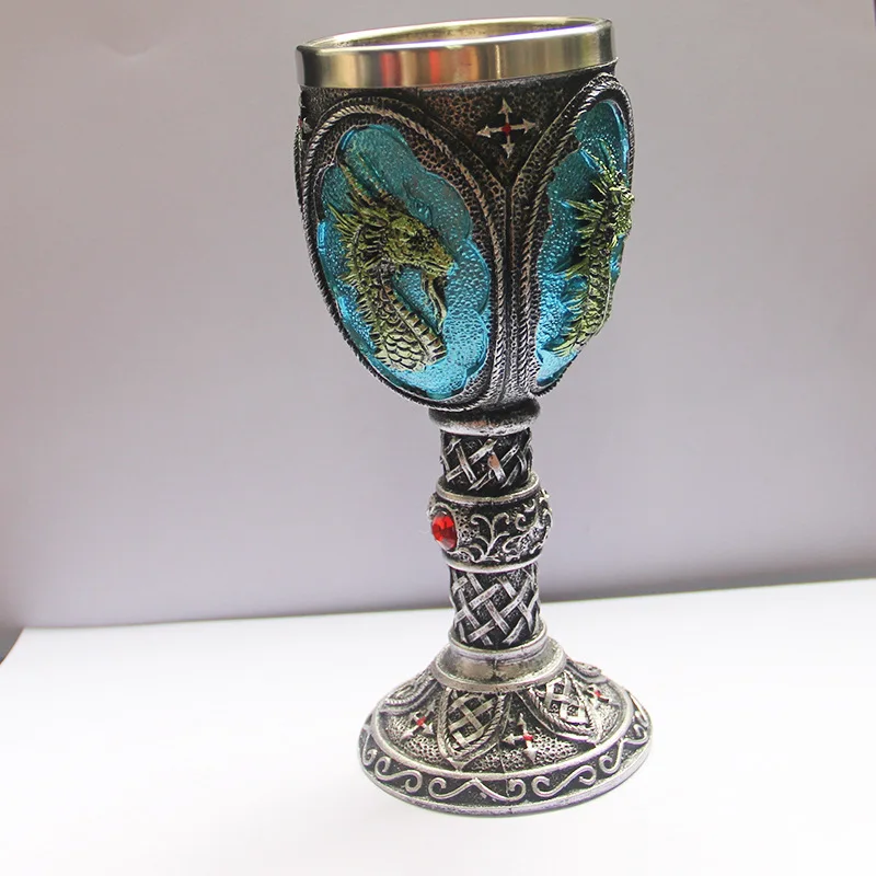 Игровой бокал с головой волка и льва 3D трехмерный узор двойная полимерная чашка