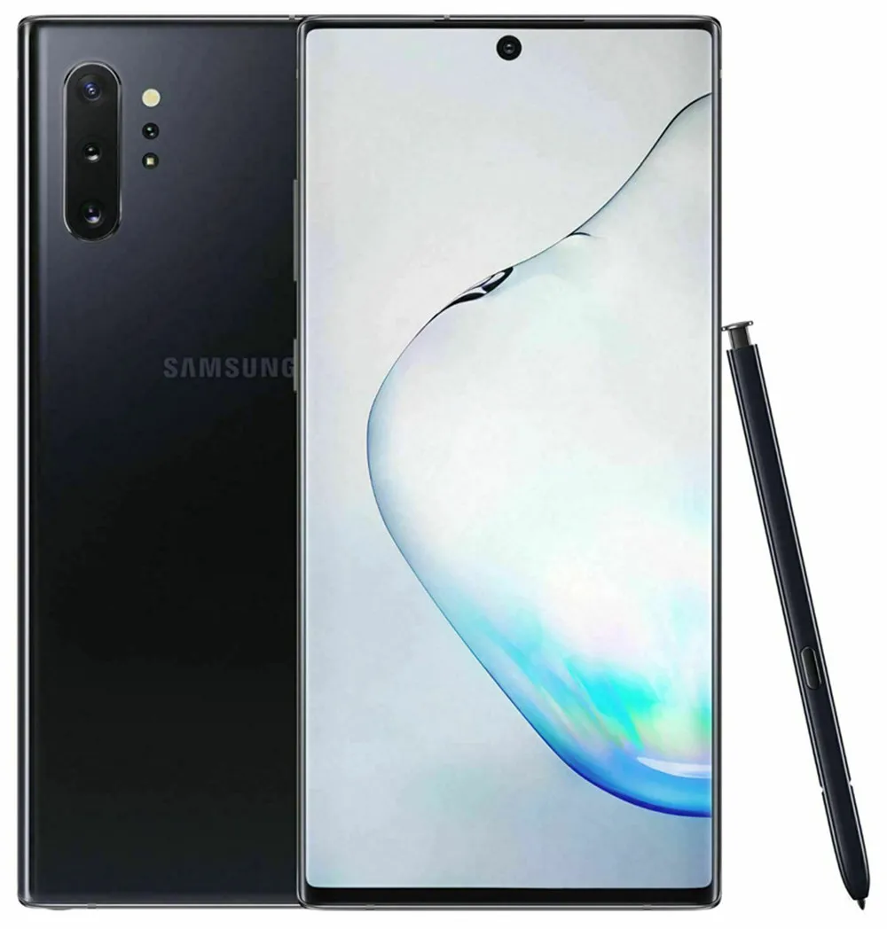 Новый разблокированный сотовый телефон Samsung Galaxy Note10 + Plus 5G N976N 95% дюйма 6 8 Гб ПЗУ 12