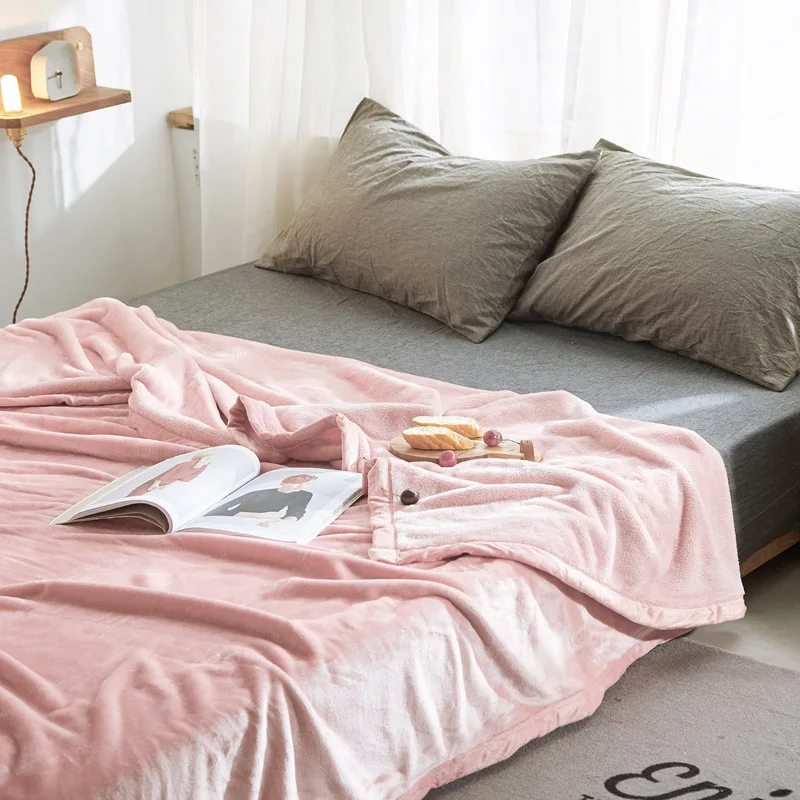 للبيع بطانية سميكة من المخمل المرجاني الأبيض ، ملاءة سرير ، صورة ، بطانية صيفية مخملية سميكة للأريكة ، منسوجات منزلية BE50BL