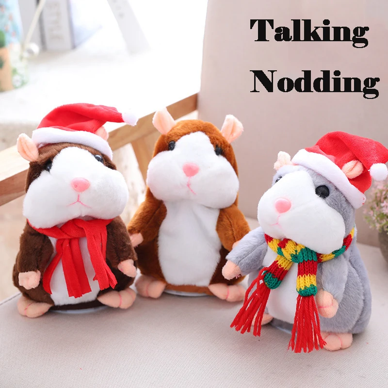 Прямая поставка говорящий хомяк мышь питомец плюшевая игрушка Горячая Милая