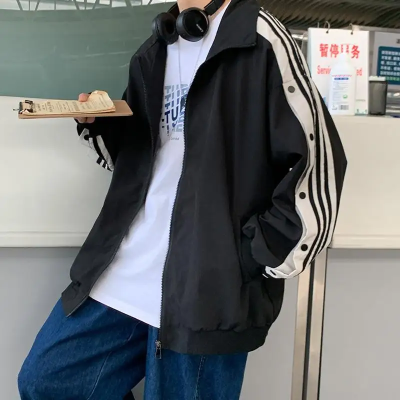 

2021 jacket men's Korean version trendy brand loose autumn new ins large coat Hong Kong style casual coat wholesale clothing