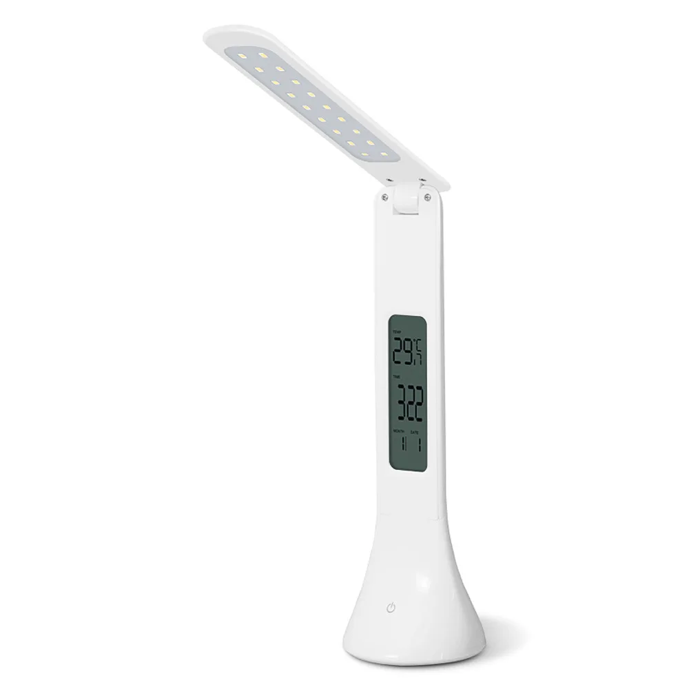 Светодиодсветодиодный Настольная лампа с календарем температурным будильником