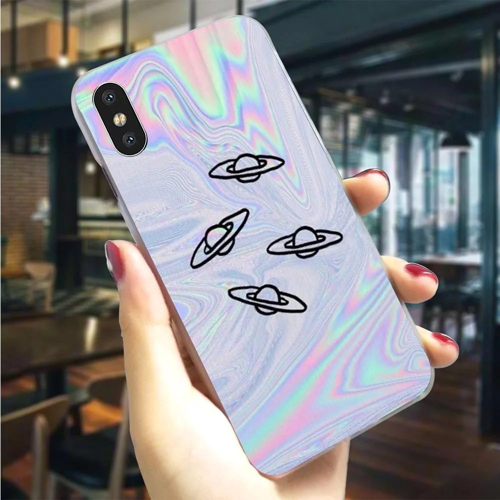 Жесткий чехол для телефона с забавными изображениями инопланетянина iPhone Xs Max X 6 6S
