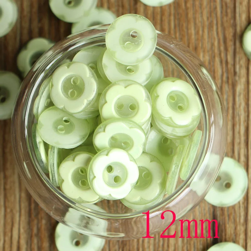 50PCS 12MM 50 шт. смолы Кнопка клип круглый микс два отверстия подходит для одежды diy кнопки сумки аксессуары - Цвет: 50PCS 12MM