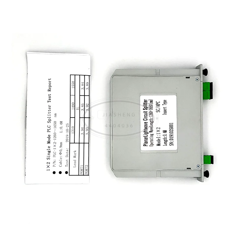 1x2 Модуль PLC волоконно оптический сплиттер коробка SC /APC соединитель волоконный