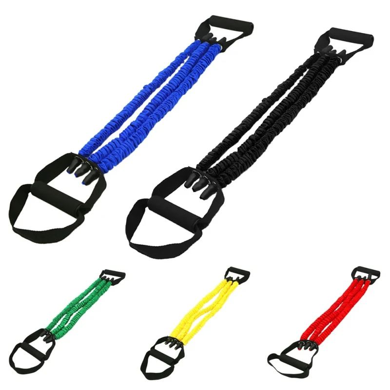 

Indoor 3-tube Yoga Pull Rope Chest Expander Exercise Fitness Elastic Rope Tube Workout Training Resistance Bands