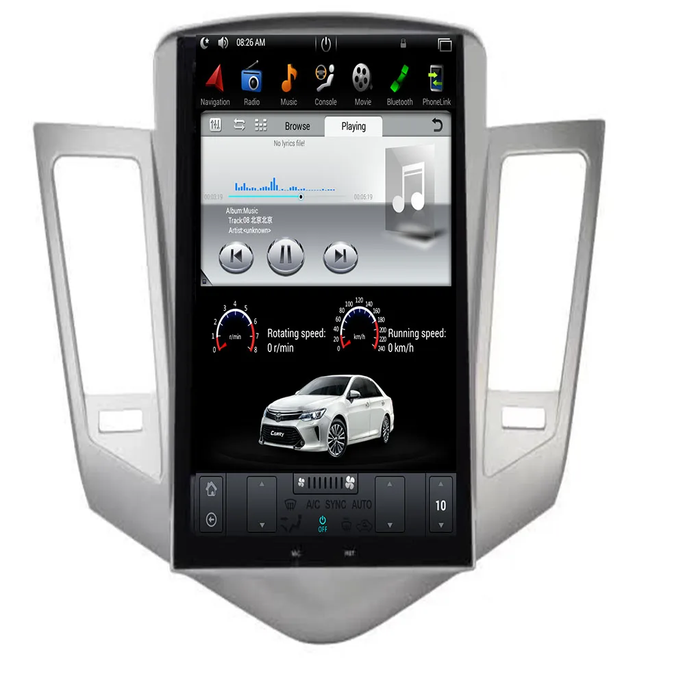 

Tesla Style Android Car Radio GPS Navigation DVD Player for Chevrolet Cruze 2009-2013 IPS Screen 2 Din Supports CarPlay OBD WIFI