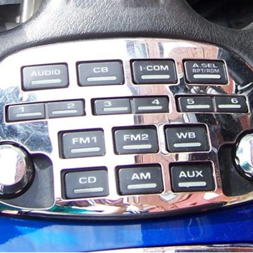 Motor GL 1800 Chrome CD Radio Accent Panel Trim Cover 3D Fairing Frame Decal Sticker For Honda Goldwing GL1800 2001-2011 | Автомобили и