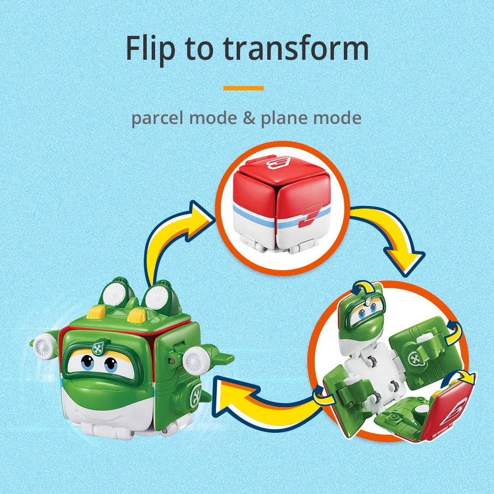 Экшн-фигурки Супер Крылья S4 Flip Surprise Parcel Экспресс-блоки Реверсивные и