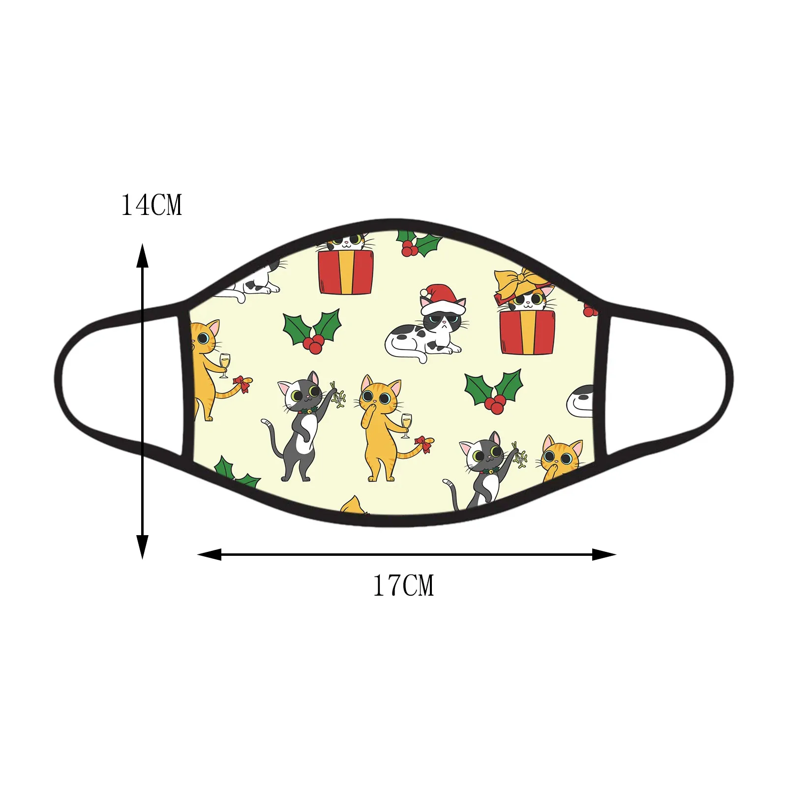 

Headband 3PCS Adult Unisex mask Cartoon Christmas Reusable Safet Protect Washable Face Mask mascarilas masques mscara #