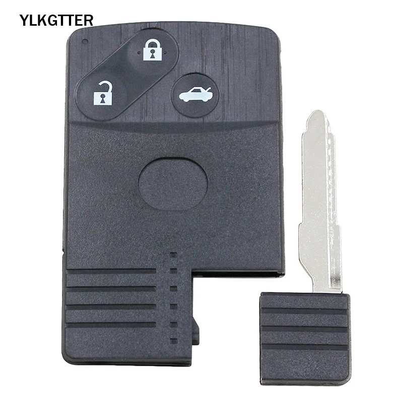 YLKGTTER 2 Buttons Smart Car Key Shell Fit for Mazda 5 6 CX-7 CX-9 RX8 Miata MX5 Popular Flip Floding Case No Chip Inside | Автомобили и