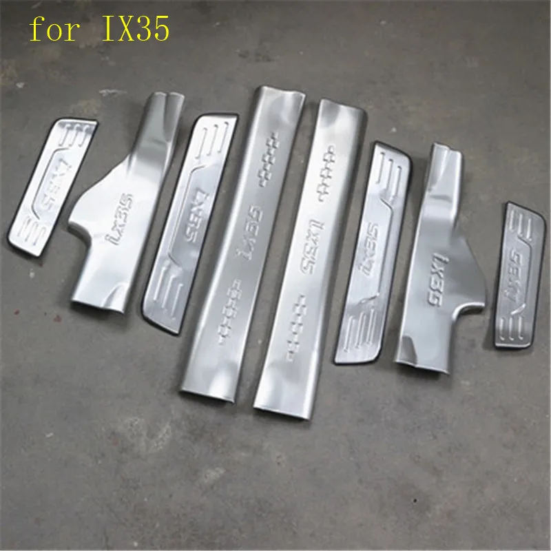 

Автомобильный Стайлинг для Hyundai IX35 2015-2018 Нержавеющая сталь внутренний внешняя накладка на ступеньку/внутренний и внешний створчатый распа...