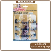alice ao 020v3p classical guitar string tuner 114 gear ratio golden plated finish 3left right machine head