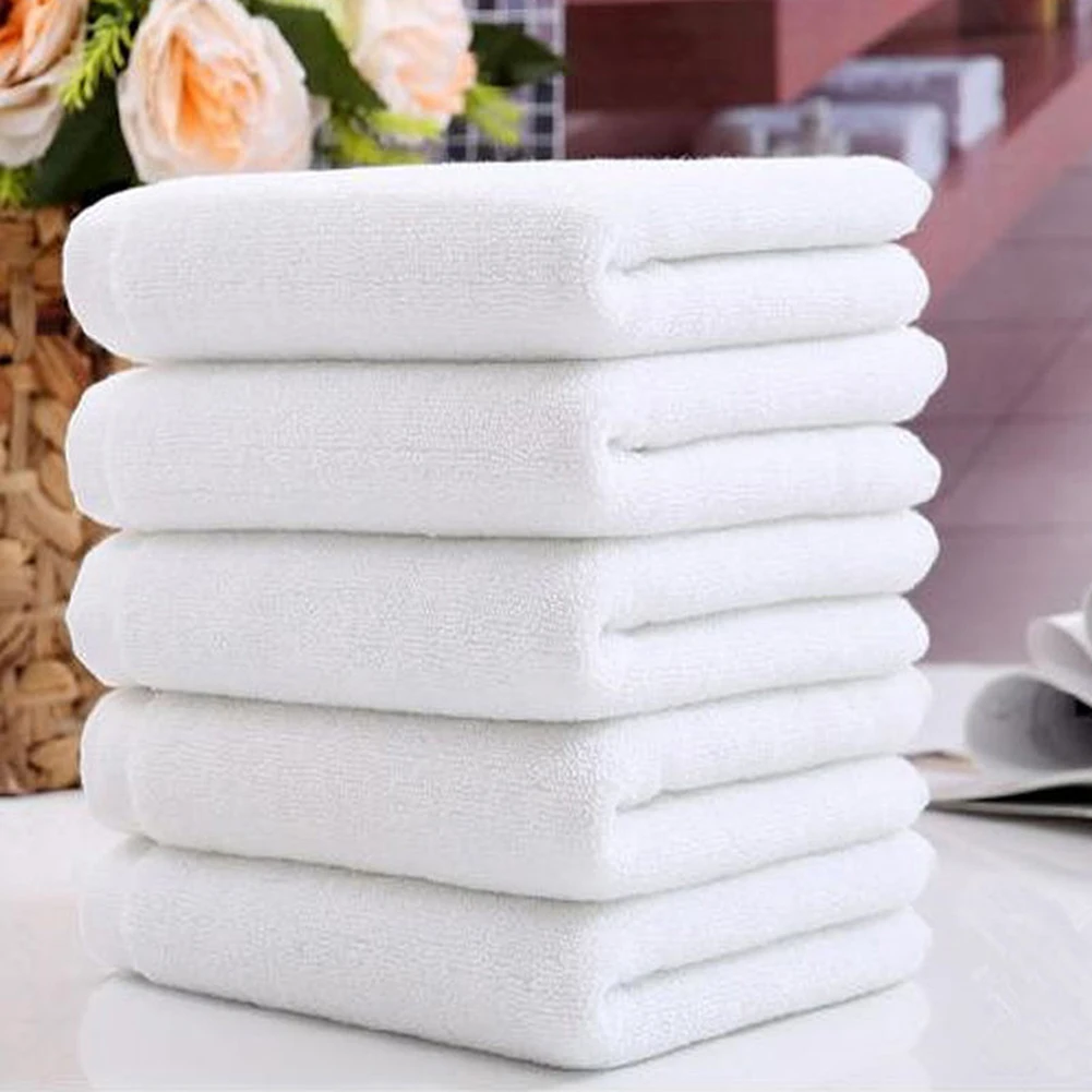 1 white soft light facial towel travel hand 30x70cm microfiber absorbent practical easy to clean |