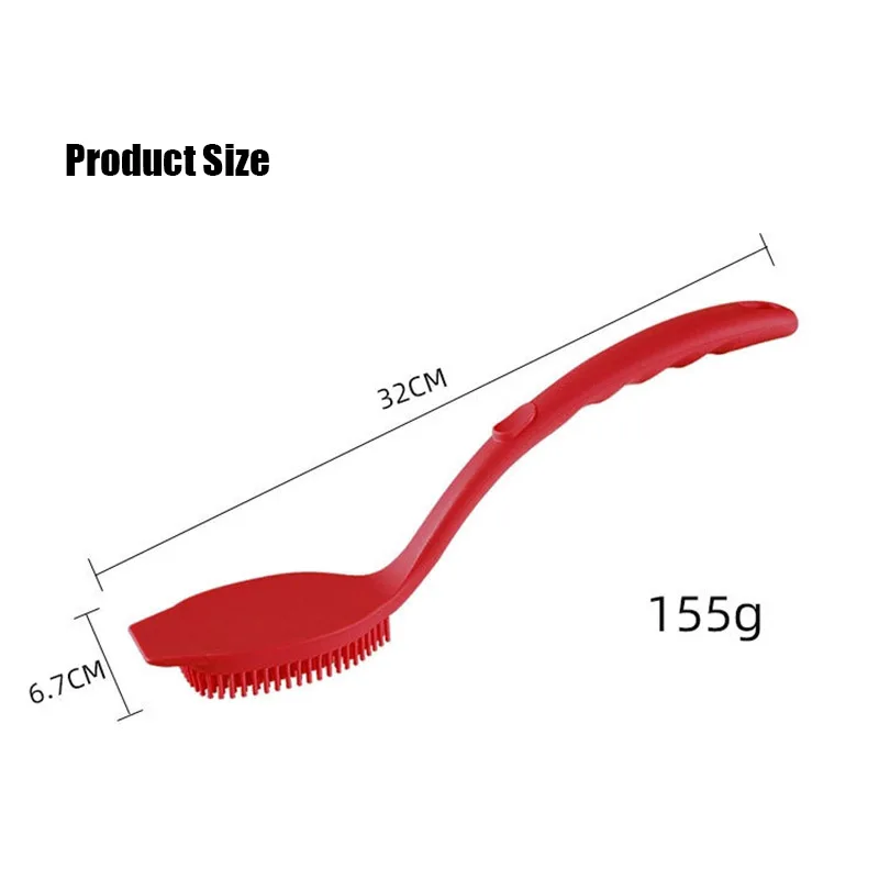 

1PC Kitchen Cleaning Brush Washing Cleaning Pot Cleaning Brush Silicone Dish Pan Cleaning Brush