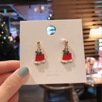 2020 fashion christmas carnival female personality beautiful metal earrings jewelry gifts