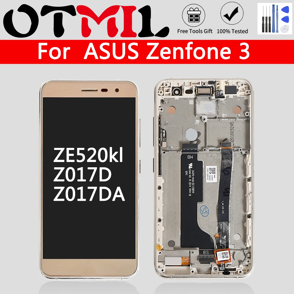 Оригинальный ЖК дисплей 5 2 дюйма для ASUS Zenfone 3 ZE520KL с сенсорным экраном и