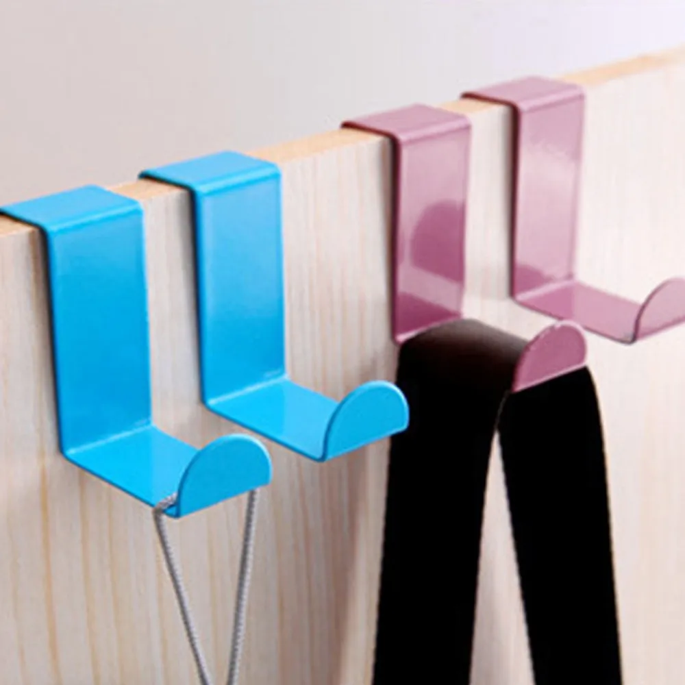 2 шт цвет нержавеющая сталь двойная дверь задний крюк держатель для ключей