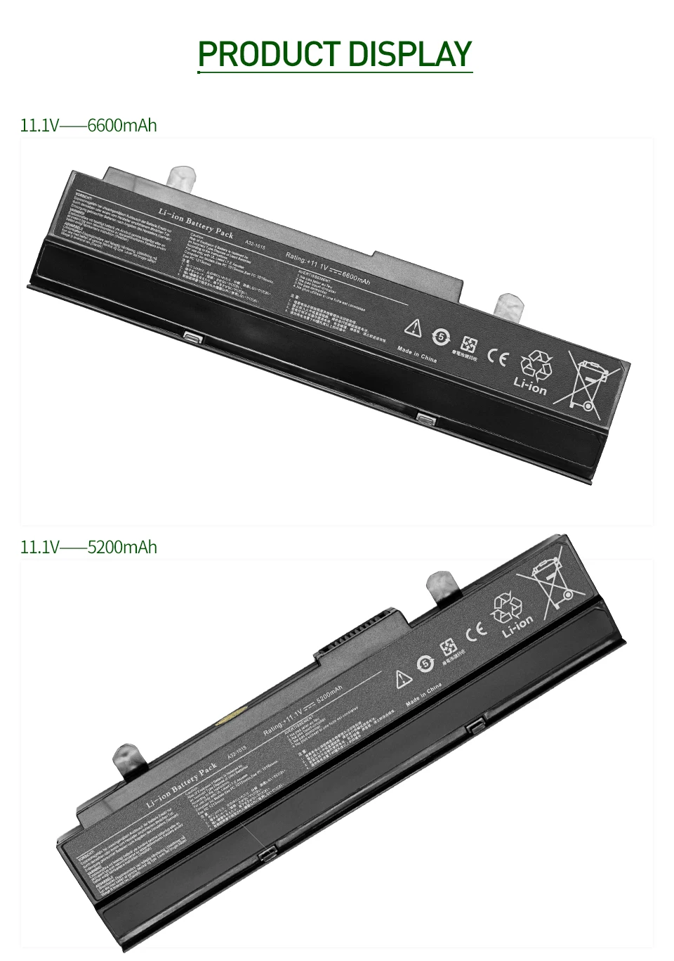 ApexWay 6 ячеек Батарея для Asus A31-1015 A32-1015 Eee PC 1011 1015P 1016 1215 1215N 1215P 1215T VX6 R011 R051