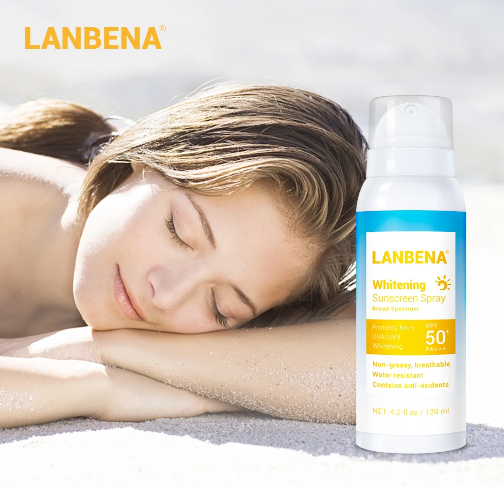 Солнцезащитный спрей LANBENA SPF 50pa +++ отбеливающий дышащий эффективно радиационный