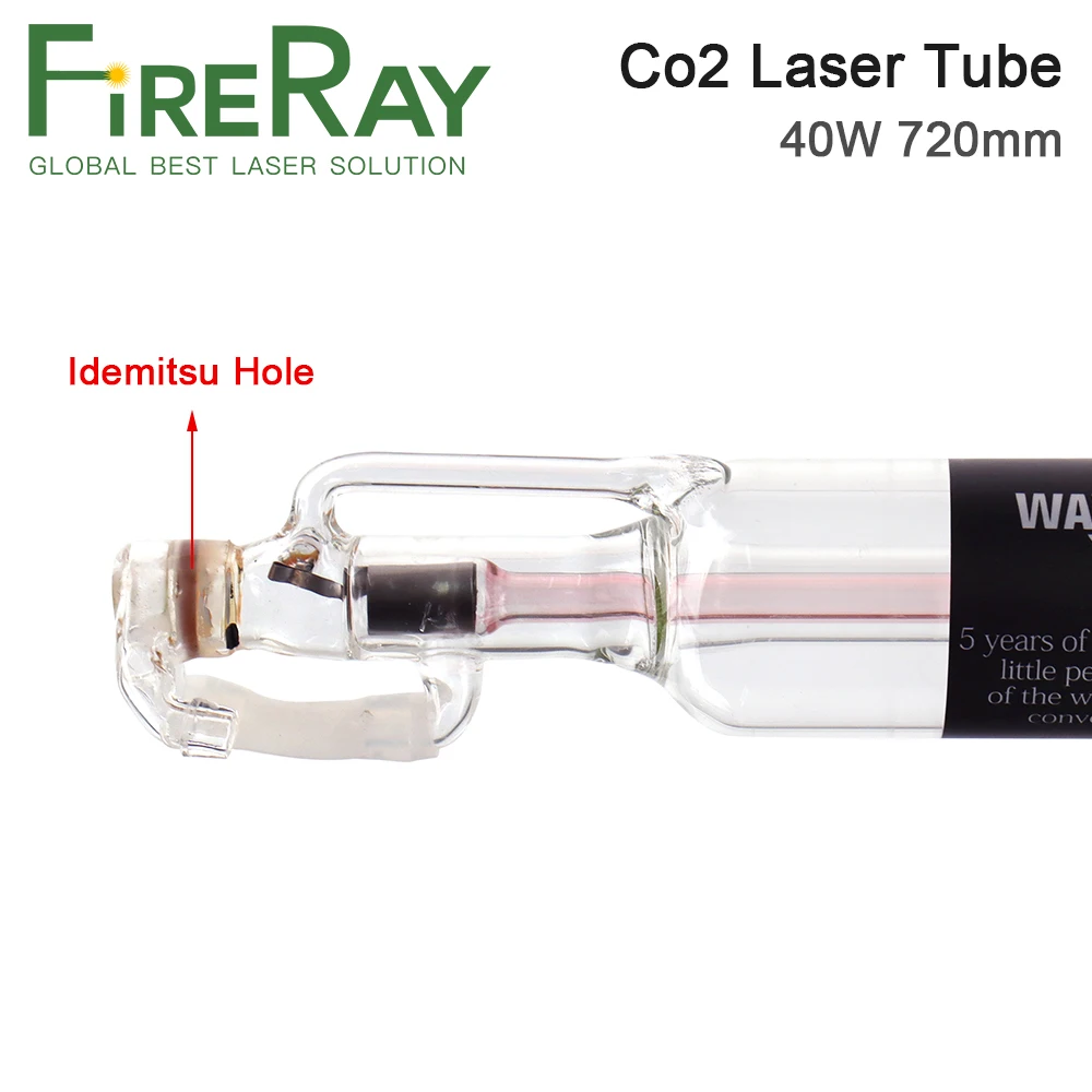 Стеклянная лазерная трубка FireRay Co2 диаметром 50 мм 40 Вт 720 820 стеклянная Лазерная